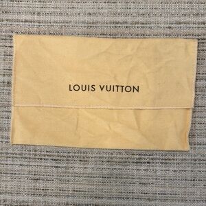 Louis Vuitton Beige Logo Storage Pouch